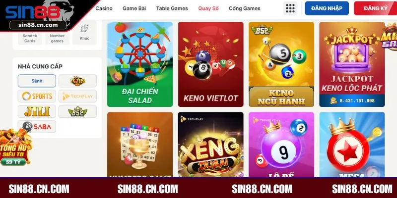 Trải nghiệm một vài loại hình nổi bật tại lô đề online SIN88